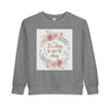 Toddler Sweatshirt — "It's Okay to Not Be Okay" Floral Comfort Crewneck by Tristan’s Treehouse