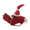 Dog Christmas Clothes Santa Claus Riding Deer by My Store