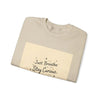 Just Breathe Stay Curious Create Joy Sweatshirt | Messy Handwritten Typography, Doodle Text Design by Tristan’s Treehouse