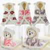 Pet Clothes Warm Thickened Flannel Hooded Shawl Pajamas by My Store