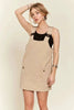 Adjustable Wide Strap Square Neck Overall Dress For Women – Modern Chic, Customizable Fit, Casual & Versatile by Stevvex