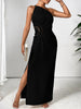 One Shoulder Sleeveless Maxi Dress Elegant & Sophisticated Evening Wear Women Luxury Party Dress by Stevvex