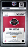 Graded 2024 Panini Instant NBA Reed Sheppard #29 Rookie RC Basketball Card PSA 9 Mint