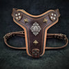 The ''Aztec'' harness Brown Small to Medium Size by Bestia Dog Gear