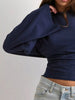 Full Size Long Sleeve Fitted T-Shirt Plus Size by Simply Love