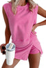 Solid Color Casual Suit For Women by FitiqueFit