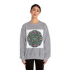 Psychedelic Botanical Mandala Crewneck | Festival Art Sweatshirt by Tristan’s Treehouse