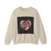 Love's Beautiful Chaos Sweatshirt | soft grunge heart, distressed collage by Tristan’s Treehouse