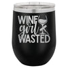 Wine Girl Wasted 12 oz Polar Camel Wine Tumbler by Anchored Grace Boutique