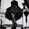 Patchwork Hip Skirt Elegant Slim High Waist Lace-up Waist-controlled Trailing Skirt Women
