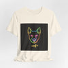 Neon Dog Face Tee — "Woof" Graphic T-Shirt by Tristan’s Treehouse