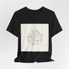 Botanical Doodle Circle Tee | hand drawn line drawing, sketch pattern by Tristan’s Treehouse