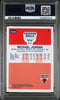 Graded 1996 Fleer Michael Jordan #4 Decade of Excellence Rookie Reprint Basketball Card PSA 9 Mint by Hall of Fame Sports Memorabilia