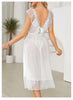 Sexy Polka Dot Nightdress Princess Cami Dress Summer Women Mesh Private Pajamas Backless Outerwear