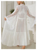 Sexy Mesh Nightgown Seductive Sexy Lingerie Cardigan Pajamas Women Bathrobe Home Outerwear Gown
