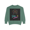 Dog Lover Sweatshirt — Neon Puppy Graphic Crewneck by Tristan’s Treehouse