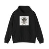 Western Skull Art Hoodie | gothic Americana, desert noir design by Tristan’s Treehouse
