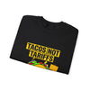 Tacos Not Tariffs Sweatshirt | taco pun, protest typography by Tristan’s Treehouse