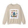 Retro Toy Robot Crewneck Sweatshirt | Throwback Kid, Primary Color Retro