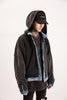 High quality heavy two-sided wash water to do old lining batik INS couple models BF wind warm denim jacket