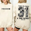 Charlie Kirk American Patriot Sweatshirt – Freedom Graphic Sweatshirt, Unisex Political Apparel by Dog Mom Hat