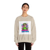 Crash Out With a Smile Sweatshirt | neon graffiti, meltdown streetwear by Tristan’s Treehouse