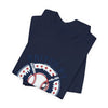 United by Baseball Tee | Patriotic Baseball Shirt, Vintage Red White Blue by Tristan’s Treehouse