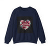 Love's Beautiful Chaos Sweatshirt | soft grunge heart, distressed collage by Tristan’s Treehouse