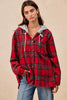 BiBi Brushed Plaid Hooded Jacket by FitiqueFit
