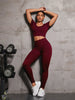 Round Neck Short Sleeve Top and Leggings Active Set