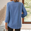 Womens Casual Summer Shirts Notch V Neck Blouses by FitiqueFit