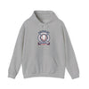 United by Baseball Hoodie | patriotic baseball graphic, vintage ballpark aesthetic by Tristan’s Treehouse