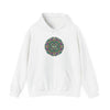 Psychedelic Botanical Mandala Hoodie | Festival Art Sweatshirt by Tristan’s Treehouse