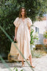 Smocked Puff Sleeve Midi Dress – Chic and Flattering Midi Dress with Puff Sleeves and Smocked Detailing for a Feminine Silhouette by Stevvex