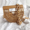 Vintage Hollow Straw Wrapped Small Red Book