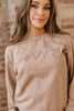 High-rise saved by grace Letter Embroidery Mineral Wash Loose Sweatshirt by Wild and Free Boutique