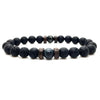 Epic Legendary Volcanic Stone Bracelet For Men And Women Lava Stone Stretch Yoga Bead Bracelet by Stevvex