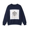 Ornate Pin Emblem Crewneck Sweatshirt | brooch graphic, baroque print by Tristan’s Treehouse