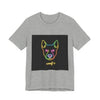 Neon Dog Face Tee — "Woof" Graphic T-Shirt by Tristan’s Treehouse