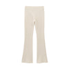 Spring Summer Women Clothing Bowknot Long Sleeved Top Bell Bottom Pants