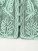 Spring Plate Floral Embroidery Halter Breasted Small Top Embroidery Mini Mid Length Skirt Set
