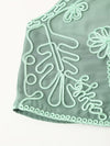 Spring Plate Floral Embroidery Halter Breasted Small Top Embroidery Mini Mid Length Skirt Set