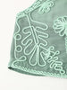 Spring Plate Floral Embroidery Halter Breasted Small Top Embroidery Mini Mid Length Skirt Set