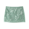 Spring Plate Floral Embroidery Halter Breasted Small Top Embroidery Mini Mid Length Skirt Set