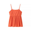 Summer Women Clothing Simple Solid Color Sling Top Trousers Suit
