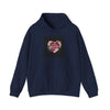 Distressed Heart Collage Hoodie | Soft Grunge Hearts, punk heart design by Tristan’s Treehouse