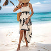 Women’s Wide-Strap Printed Maxi Dress by FitiqueFit