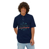 Motivation Is a Universal Language Polo — Tristan's Treehouse Men's Piqué by Tristan’s Treehouse