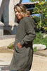 Red Double Take Full Size Hooded Teddy Bear Jacket with Thumbholes Ultra-Cozy & Stylish Comfortable Outerwear by Stevvex