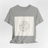 Botanical Doodle Circle Tee | hand drawn line drawing, sketch pattern by Tristan’s Treehouse